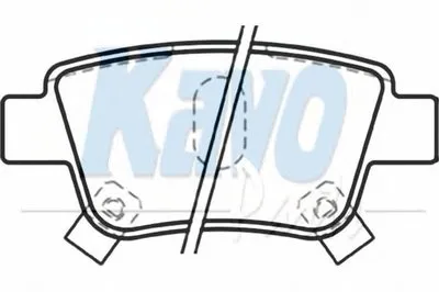 Комплект тормозных колодок, дисковый тормоз MK KASHIYAMA KAVO PARTS купить