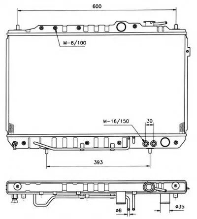 Радиатор, охлаждение двигателя NRF купить