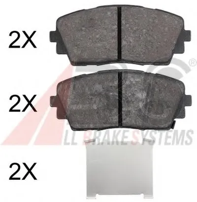 Комплект тормозных колодок, дисковый тормоз A.B.S. купить