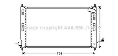 Радиатор, охлаждение двигателя AVA QUALITY COOLING купить