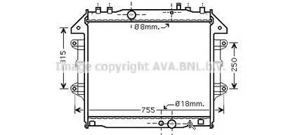 Радиатор, охлаждение двигателя AVA QUALITY COOLING купить