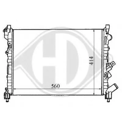 Радиатор, охлаждение двигателя DIEDERICHS купить