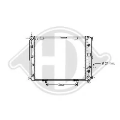 Радиатор, охлаждение двигателя DIEDERICHS купить