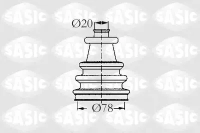 Комплект пылника, приводной вал SASIC купить