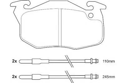 Комплект тормозных колодок, дисковый тормоз DURON купить