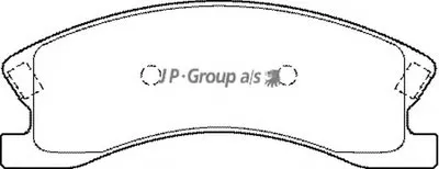 Комплект тормозных колодок, дисковый тормоз QH JP GROUP купить