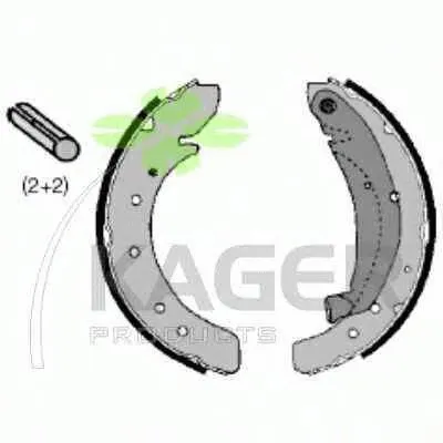 Комплект тормозных колодок KAGER купить