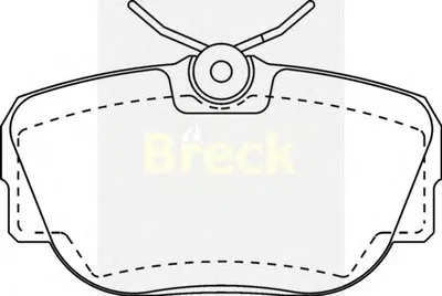 Комплект тормозных колодок, дисковый тормоз BRECK купить