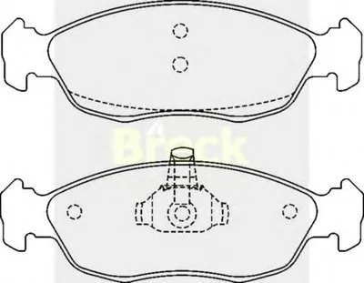 Комплект тормозных колодок, дисковый тормоз BRECK купить