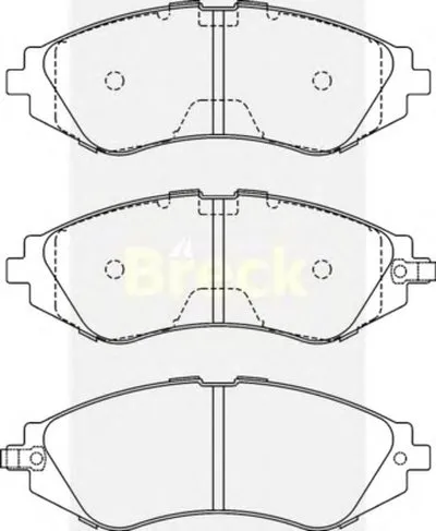 Комплект тормозных колодок, дисковый тормоз BRECK купить
