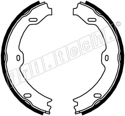 Комплект тормозных колодок, стояночная тормозная система fri.tech. купить