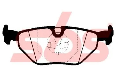 Комплект тормозных колодок, дисковый тормоз sbs купить
