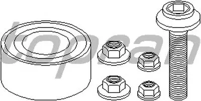 Комплект подшипника ступицы колеса TOPRAN купить
