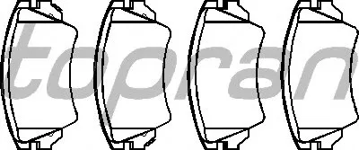 Комплект тормозных колодок, дисковый тормоз TOPRAN купить