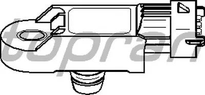 Датчик, давление наддува; Датчик, давление во впускном газопроводе TOPRAN купить