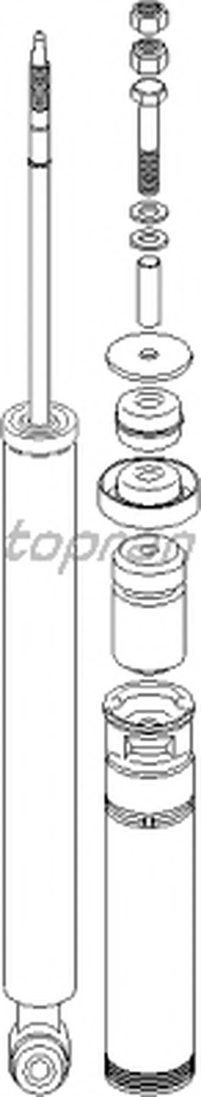 Амортизатор TOPRAN купить