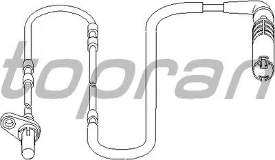 Датчик, частота вращения колеса TOPRAN купить