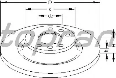Тормозной диск TOPRAN купить
