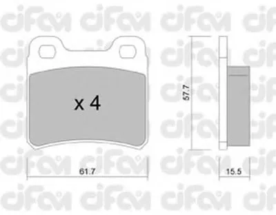 Комплект тормозных колодок, дисковый тормоз CIFAM купить
