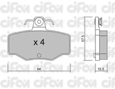 Комплект тормозных колодок, дисковый тормоз CIFAM купить
