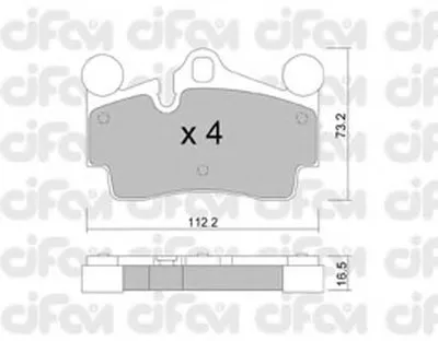 Комплект тормозных колодок, дисковый тормоз CIFAM купить