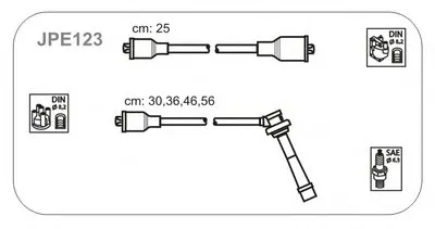 Комплект проводов зажигания JANMOR купить