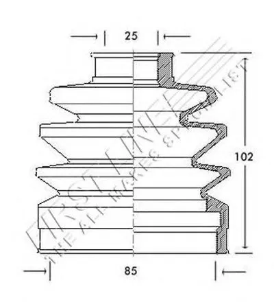 Пыльник, приводной вал FIRST LINE купить