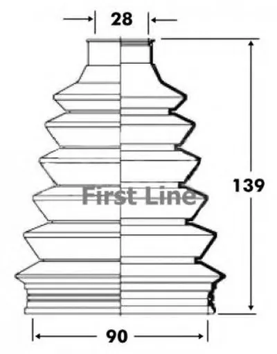 Пыльник, приводной вал FIRST LINE купить