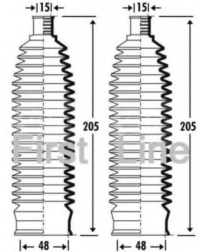 Пыльник, рулевое управление FIRST LINE купить