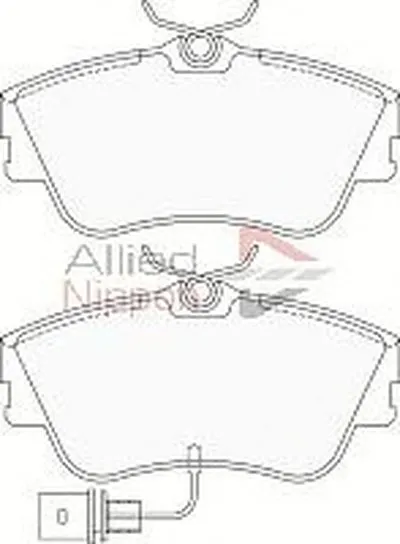 Комплект тормозных колодок, дисковый тормоз ANL Braking COMLINE купить