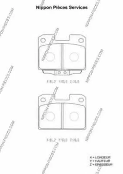 Комплект тормозных колодок, дисковый тормоз NPS купить