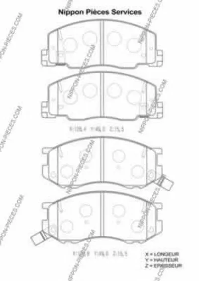 Комплект тормозных колодок, дисковый тормоз NPS купить
