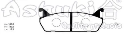 Комплект тормозных колодок, дисковый тормоз ASHUKI купить