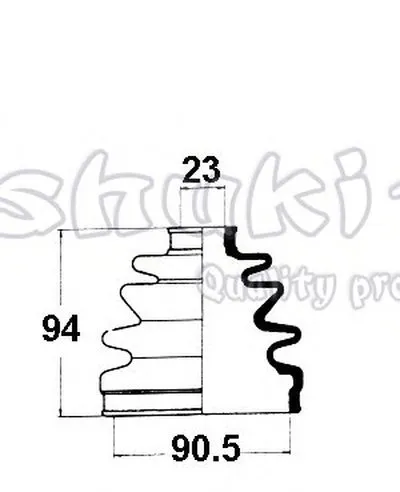 Комплект пылника, приводной вал ASHUKI купить