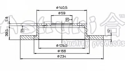 Тормозной диск ASHUKI купить