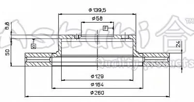 Тормозной диск ASHUKI купить