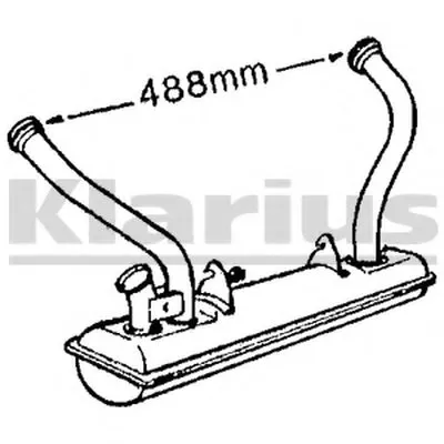 Предглушитель выхлопных газов KLARIUS купить