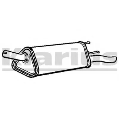 Глушитель выхлопных газов конечный KLARIUS купить