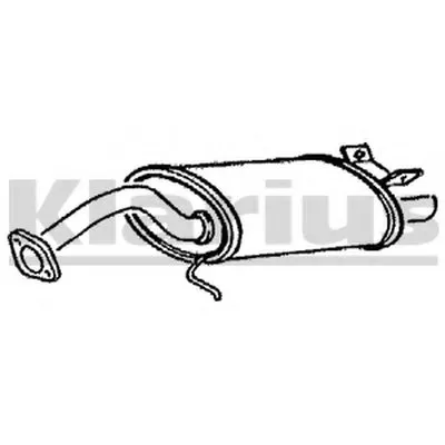 Глушитель выхлопных газов конечный KLARIUS купить