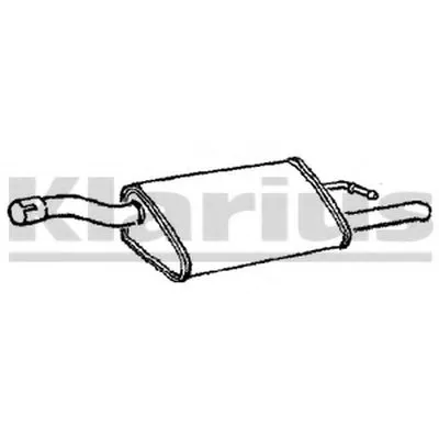 Глушитель выхлопных газов конечный KLARIUS купить