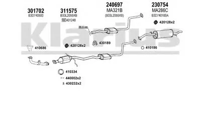 Система выпуска ОГ KLARIUS купить