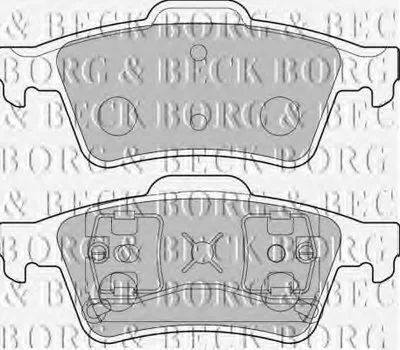 Комплект тормозных колодок, дисковый тормоз BORG & BECK купить