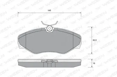 Комплект тормозных колодок, дисковый тормоз WEEN купить