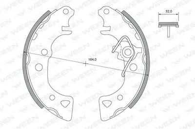 Комплект тормозных колодок WEEN купить