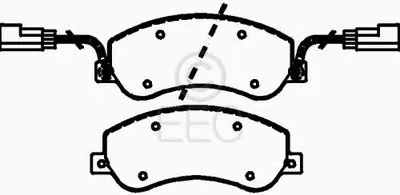Комплект тормозных колодок, дисковый тормоз EEC купить