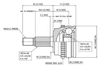 Шарнирный комплект, приводной вал VEMA купить