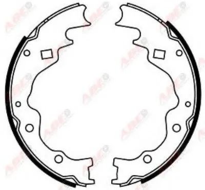 Комплект тормозных колодок ABE купить