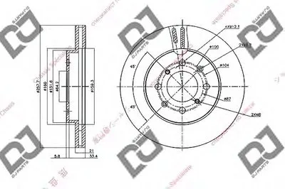 Тормозной диск DJ PARTS купить