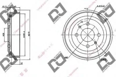 Тормозной барабан DJ PARTS купить