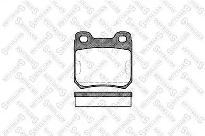 Комплект тормозных колодок, дисковый тормоз STELLOX купить